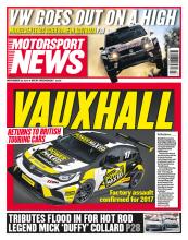 Motorsport News 23RD NOVEMBER 2016